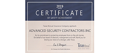 Safety Achievement Certification